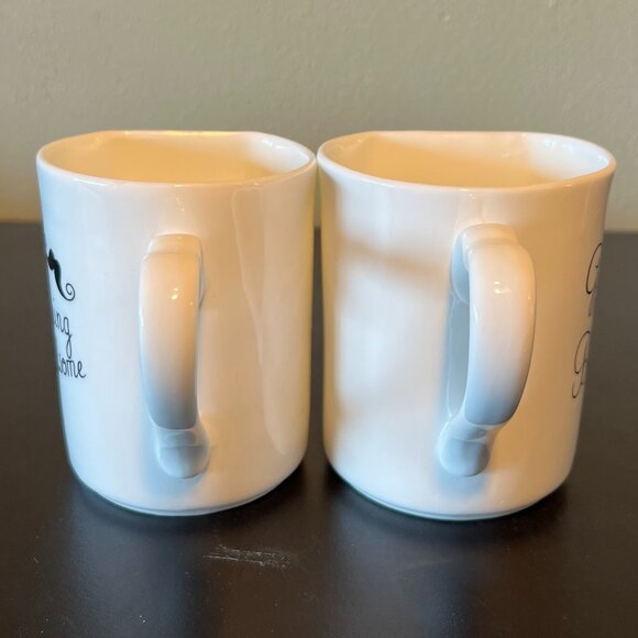 Kissing Couple GOOD MORNING BEAUTIFUL and HANDSOME His & Hers Ceramic Mug Set - Picture 8 of 12